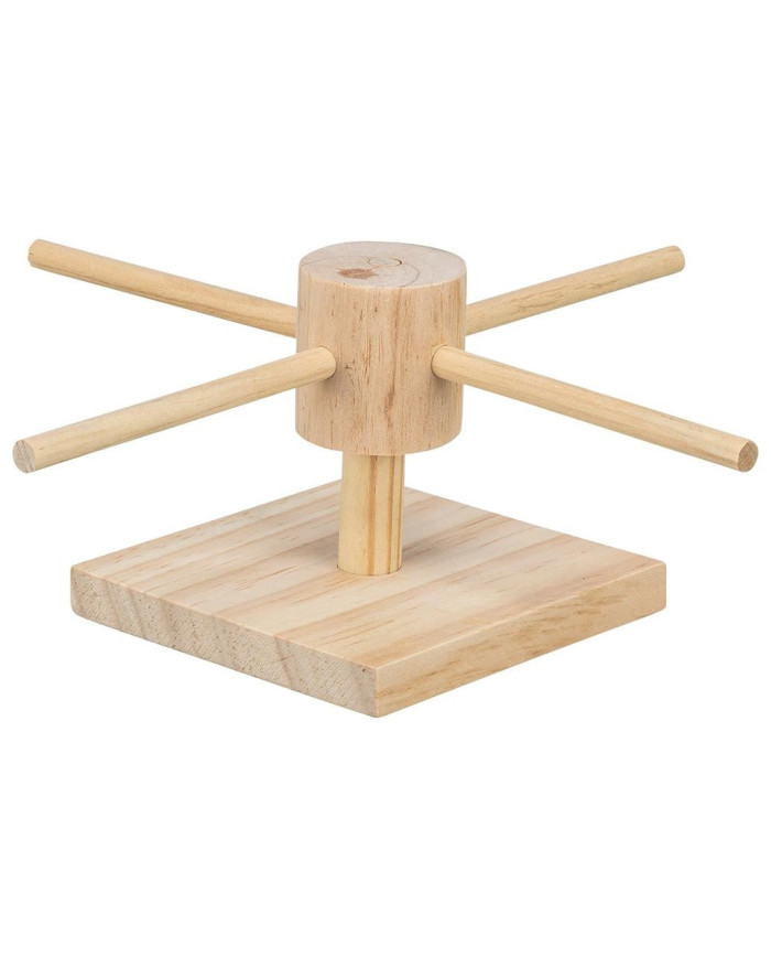 CARROSSEL EM MADEIRA PARA ALIMENTAÇÃO P/ROEDORES