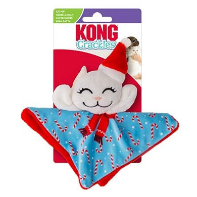 KONG Holiday Cat Crackles Santa Kitt