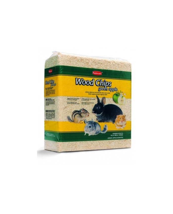 Lascas De Madeira (Maçã Verde) P/Peq. Animais 14L - Padovan