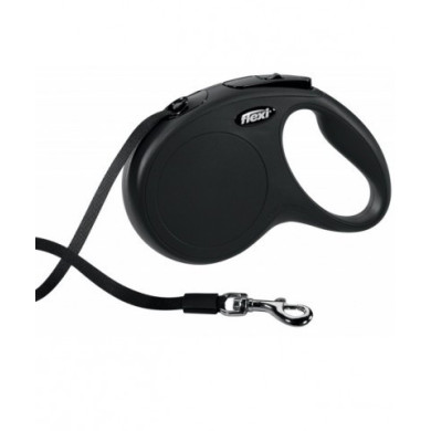 FLEXI NEW CLASSIC (FITA/TAM. M) 5 MT / 25 KG (PRETO) - Trixie