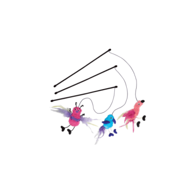 KONG cat teaser feather - borboleta