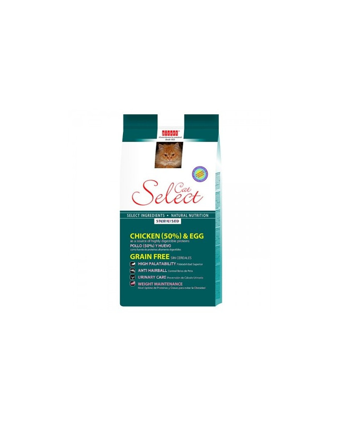 SELECT CAT GRAIN FREE - STERILISED - 2kg