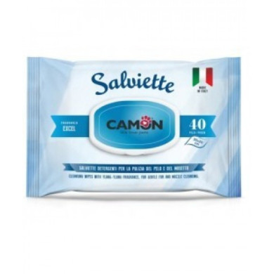 Camon Toalhetes Húmidos Limpeza do Pêlo Excel 40 unidades