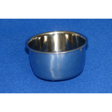 COMEDOURO INOX 9cm C/PARAFUSO P/POLEIRO DE PAPAGAIO