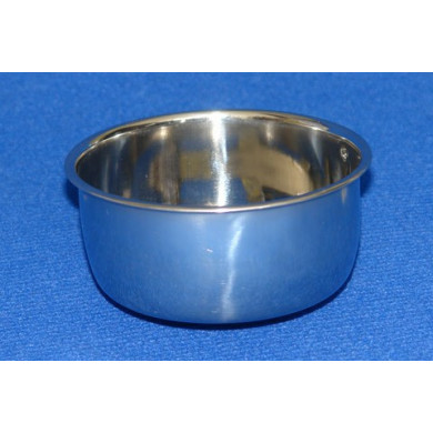 COMEDOURO INOX 12cm C/PARAFUSO P/POLEIRO DE PAPAGAIO